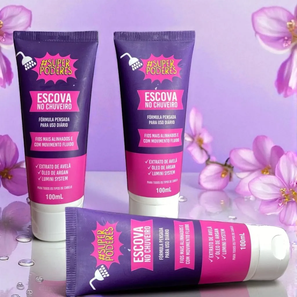 Escova no Chuveiro Sem Formol Super Poderes 100ml